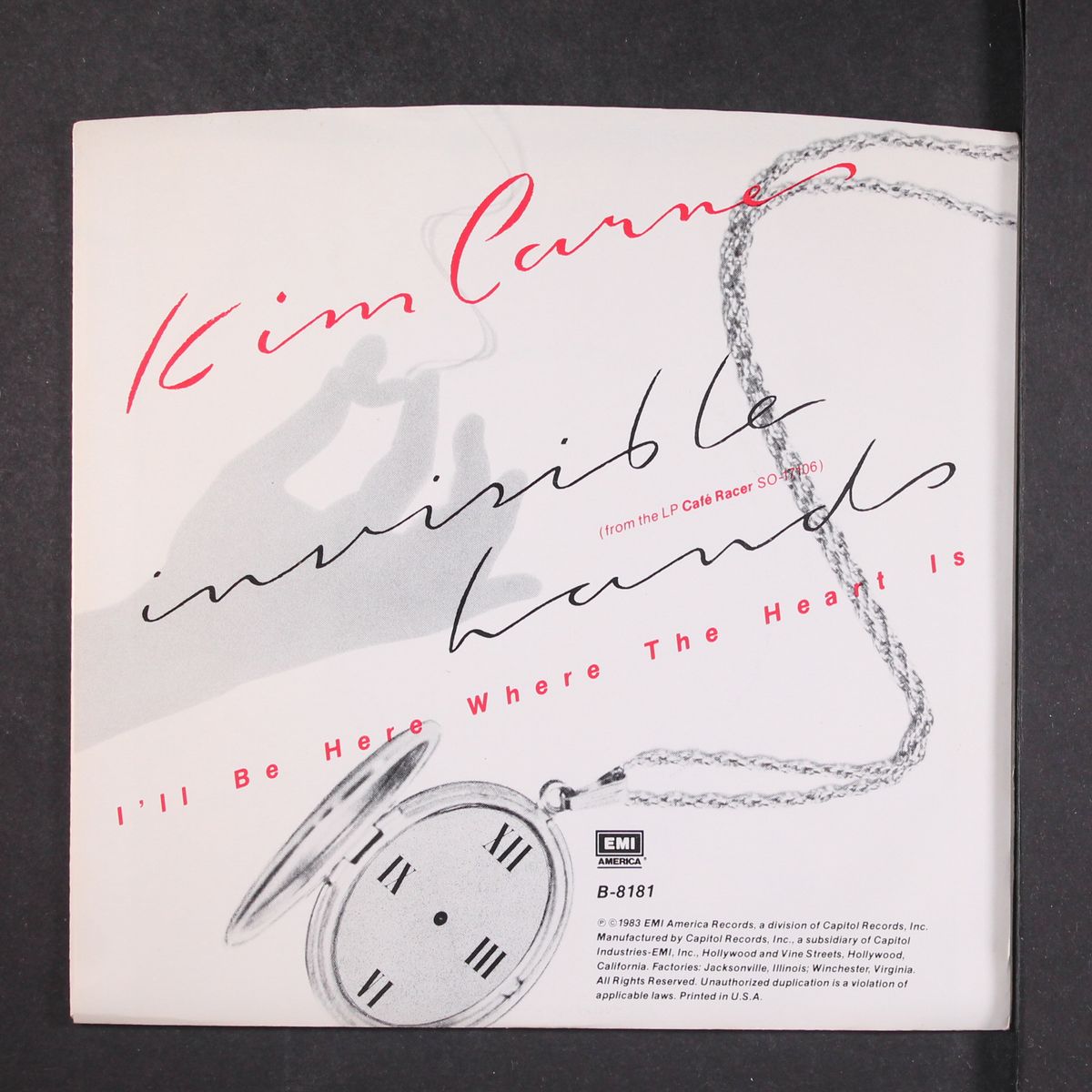 invisible hands / i'll be here where the heart is by KIM CARNES