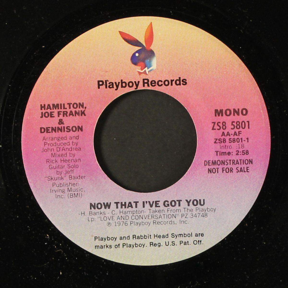 now that i've got you / mono by HAMILTON, JOE FRANK & REYNOLDS