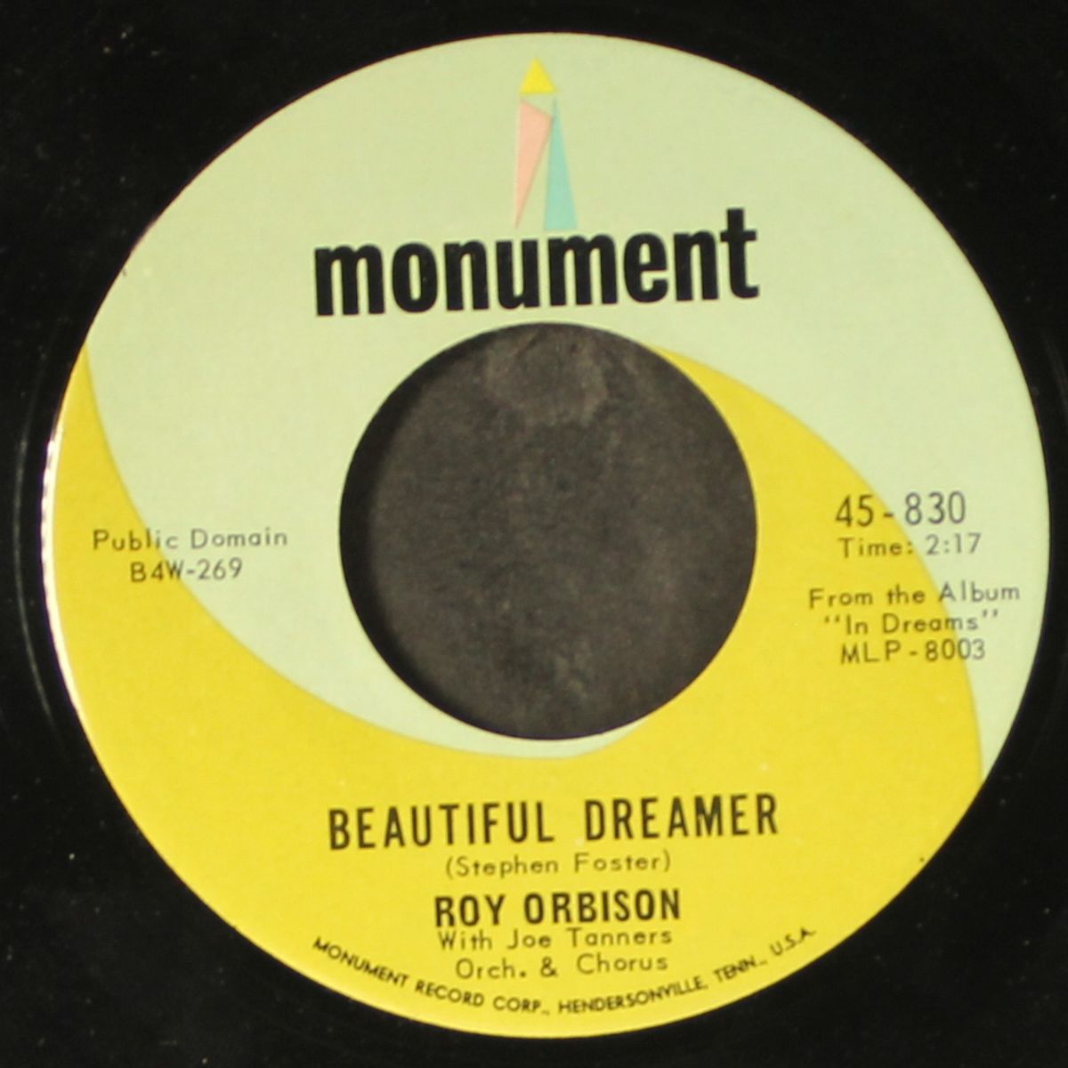 pretty paper / beautiful dreamer by ROY ORBISON