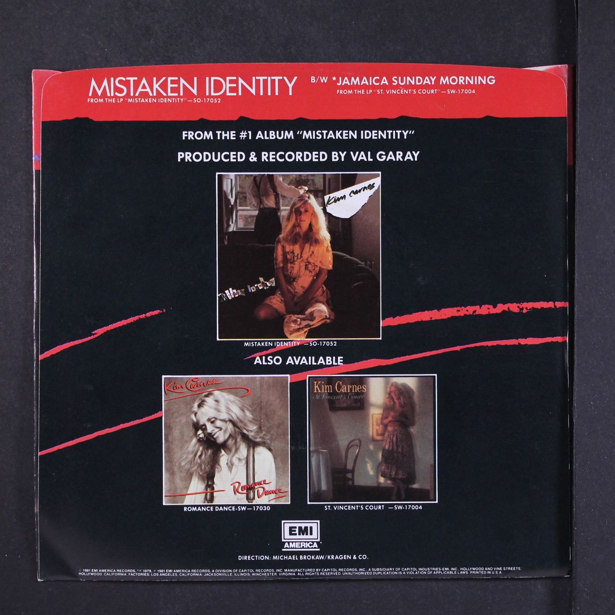 mistaken identity by KIM CARNES
