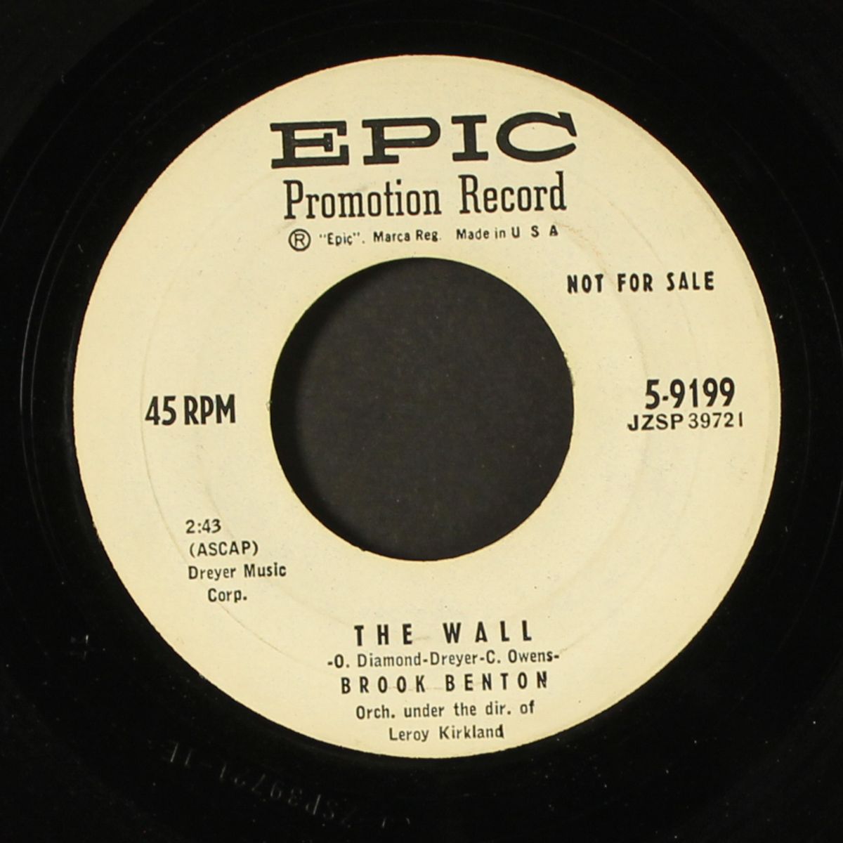 the wall / all my love belongs to you by BROOK BENTON