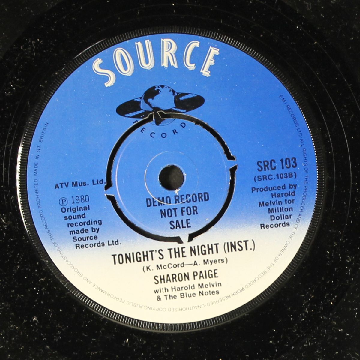 tonight's the night / your love is taking me on a journey by SHARON PAIGE W/ HAROLD MELVIN & BLUE NOTES