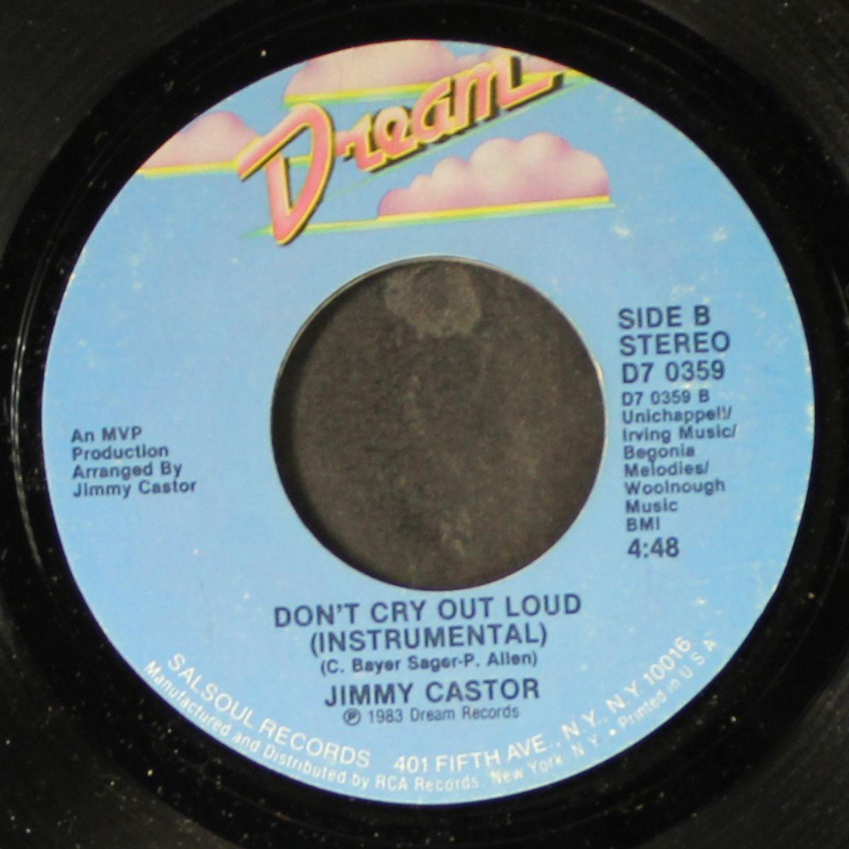 don't cry out loud / instrumental by JIMMY CASTOR