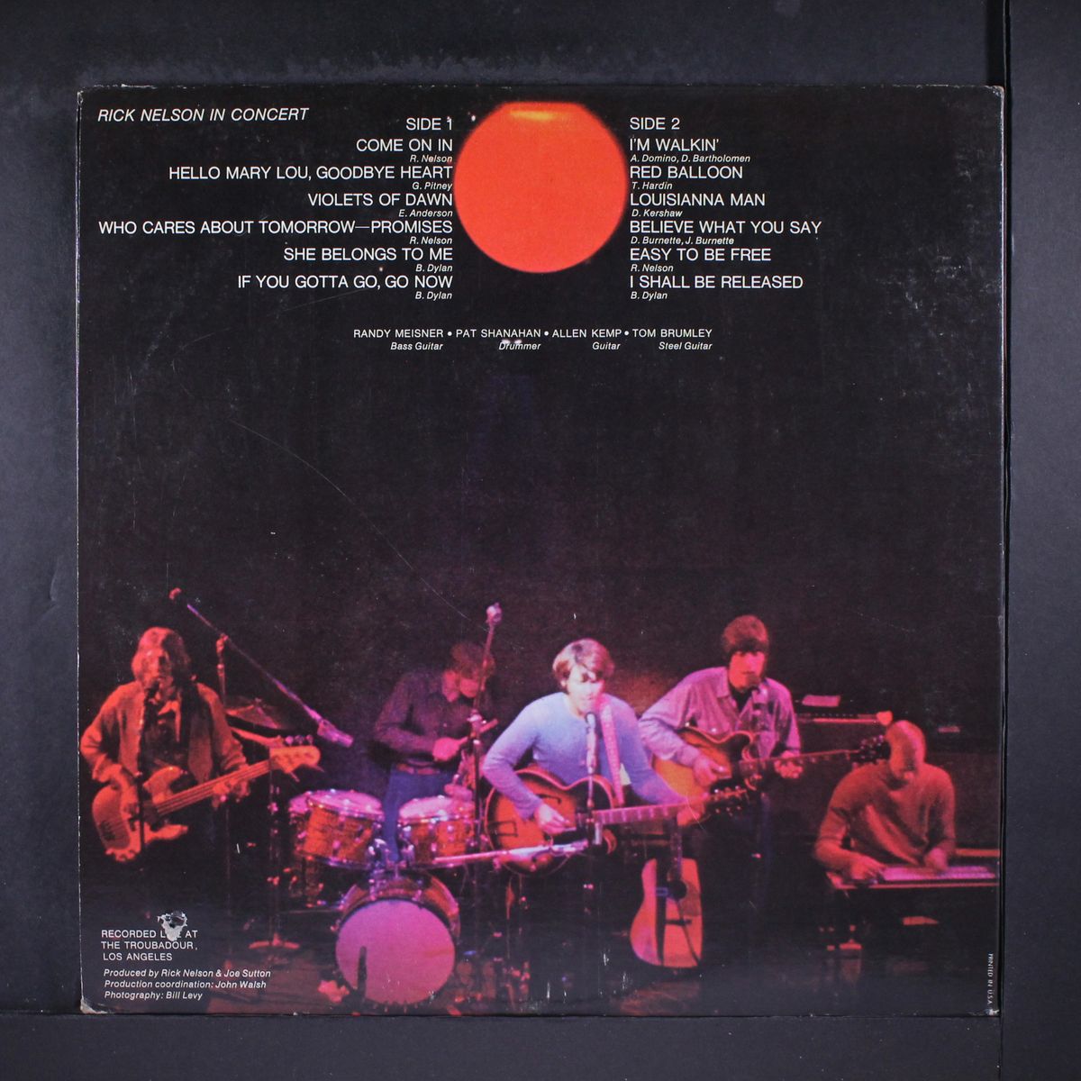 in concert by RICK NELSON