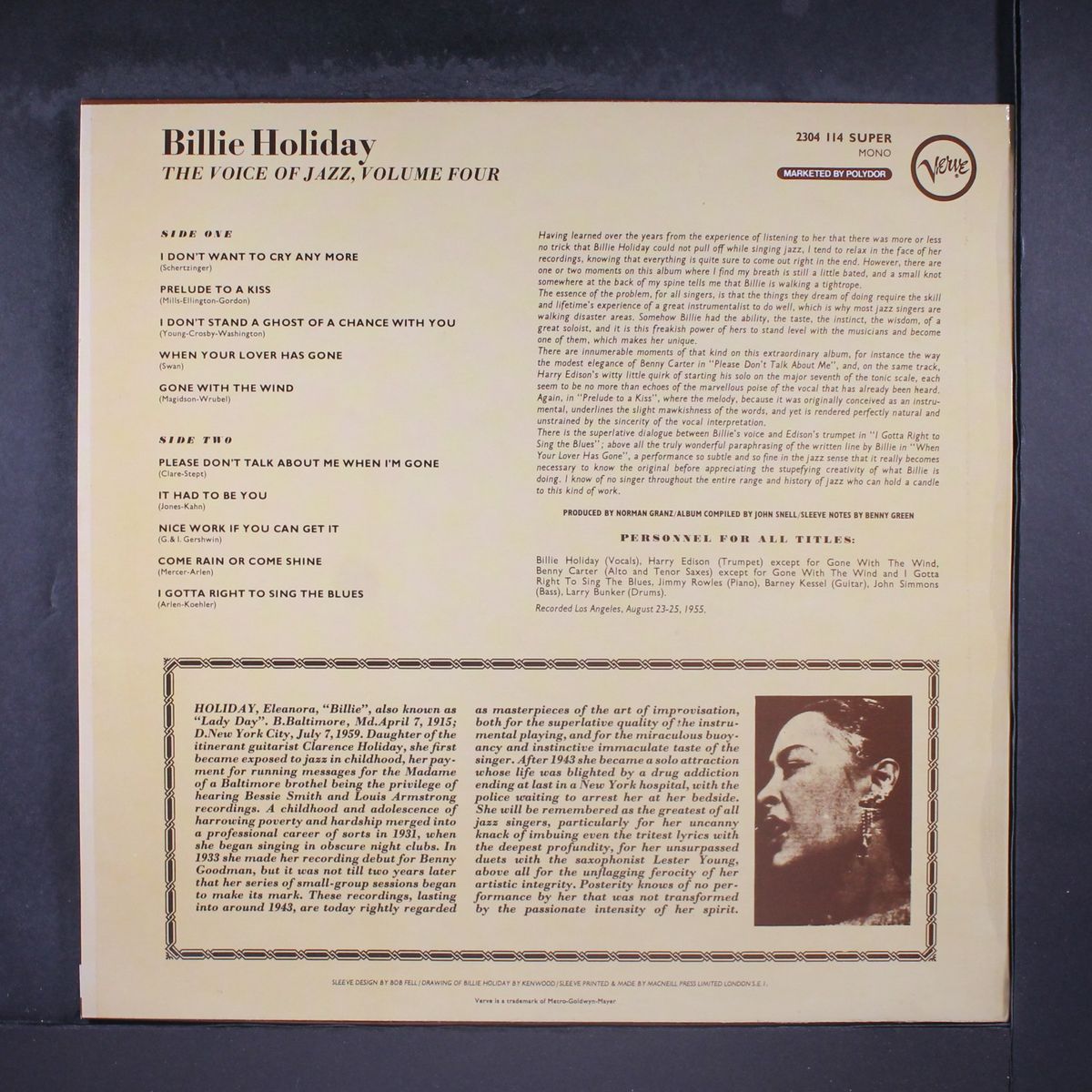 the voice of jazz, vol. 4 by BILLIE HOLIDAY