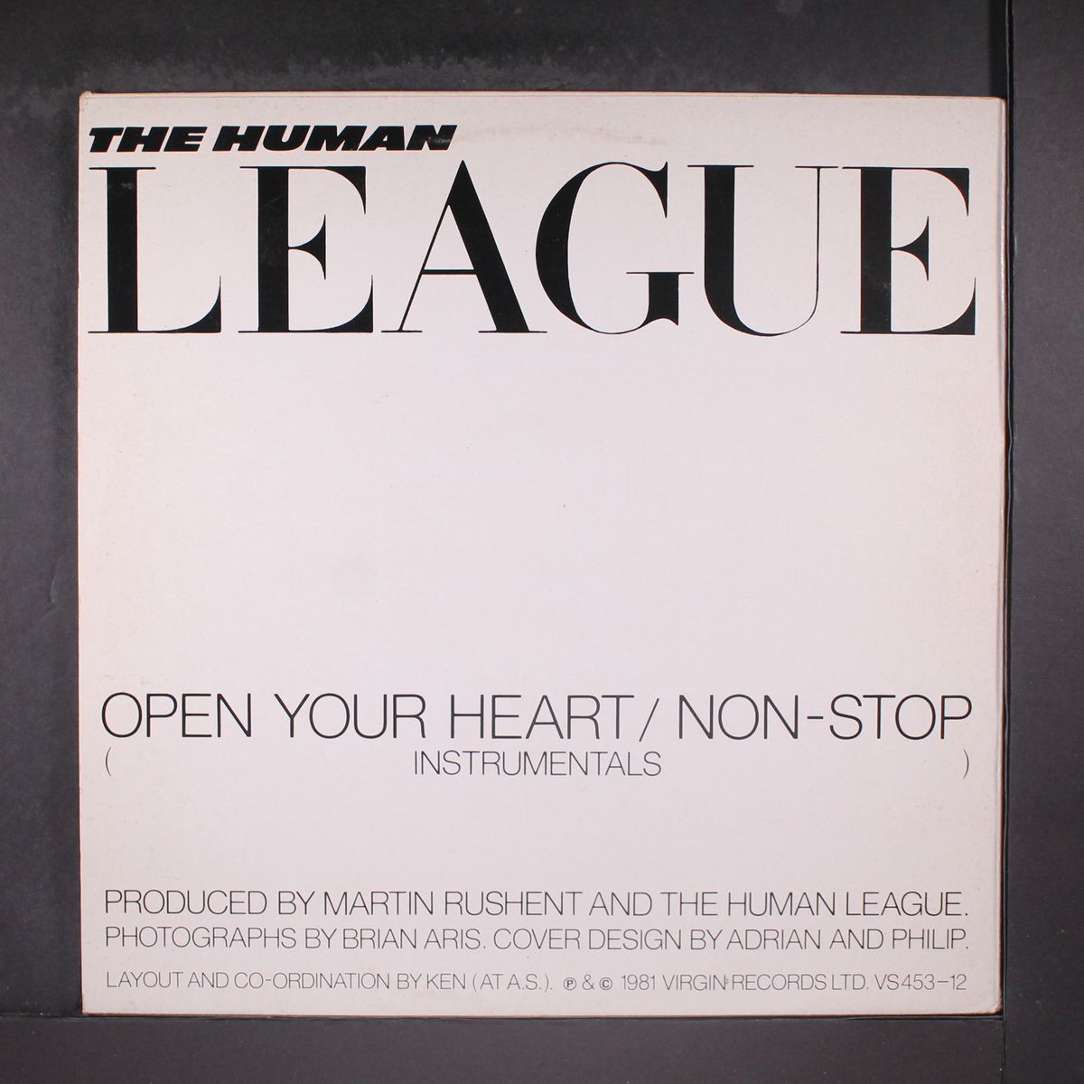 open your heart / non-stop by HUMAN LEAGUE
