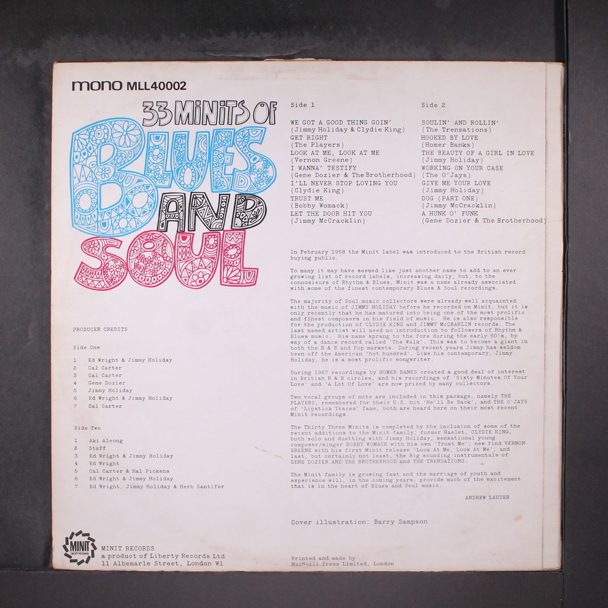 33 minits of blues and soul by VARIOUS