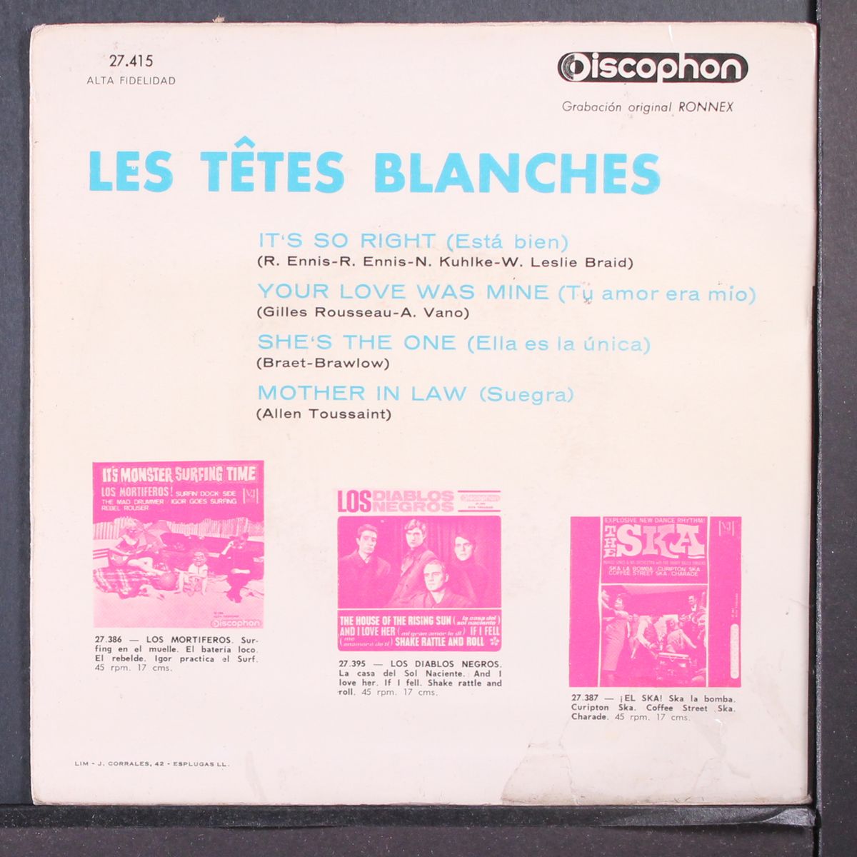 les tetes blanches by LES TETES BLANCHES