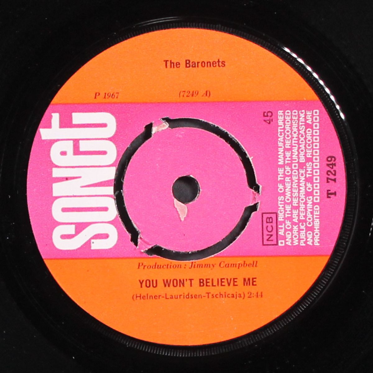 you won't believe me / little boy by BARONETS