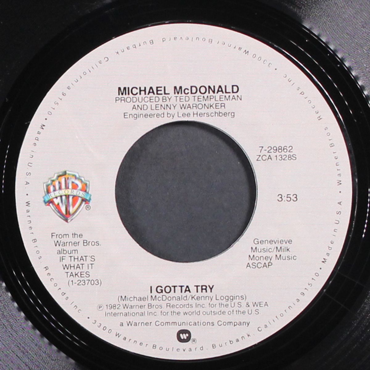 i gotta try / believe in it by MICHAEL MCDONALD