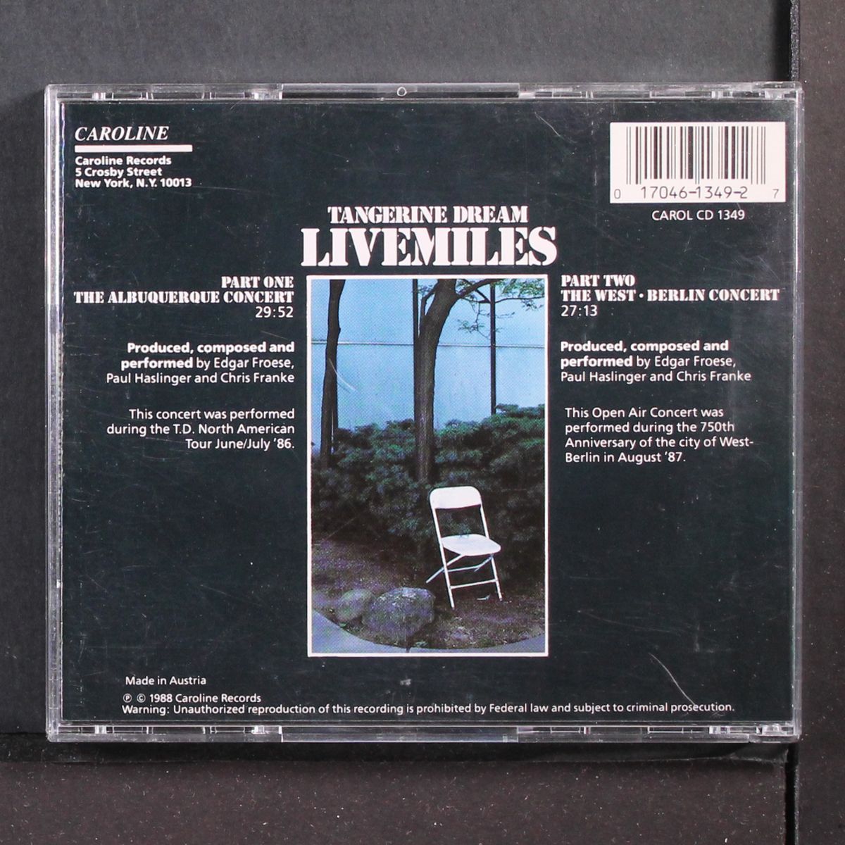 livemiles by TANGERINE DREAM