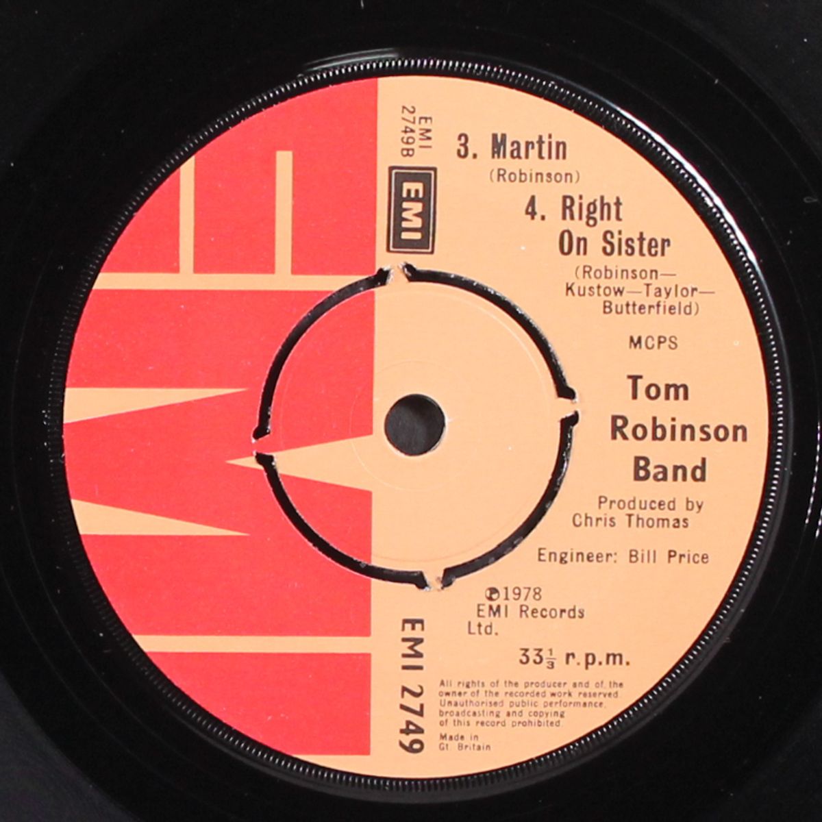 don't take no for an answer +3 by TOM ROBINSON BAND