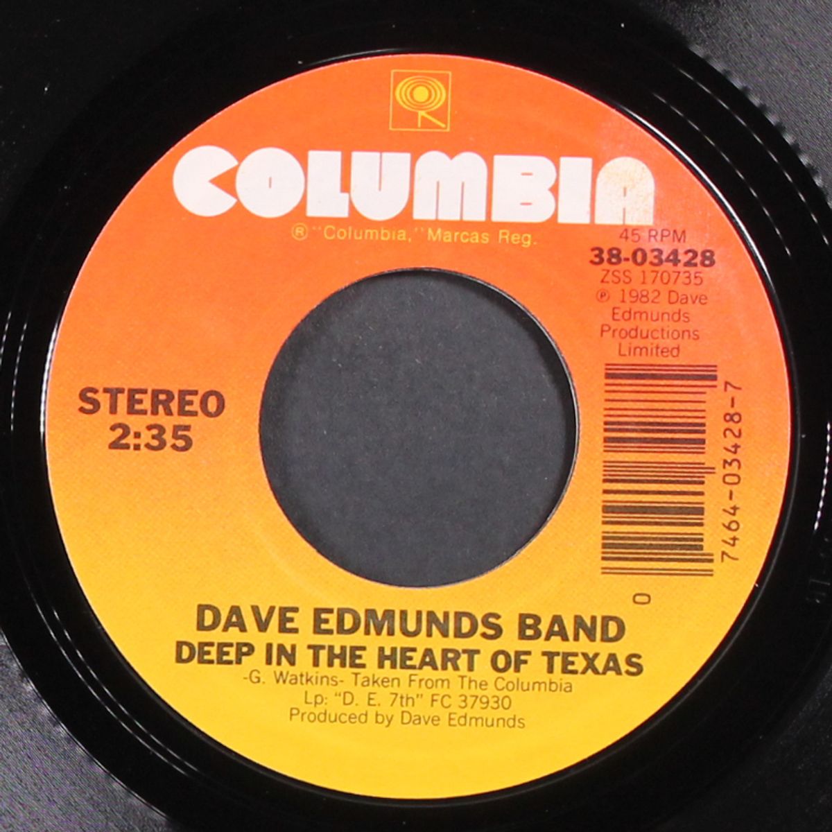 run rudolph run / deep in the heart of texas by DAVE EDMUNDS BAND