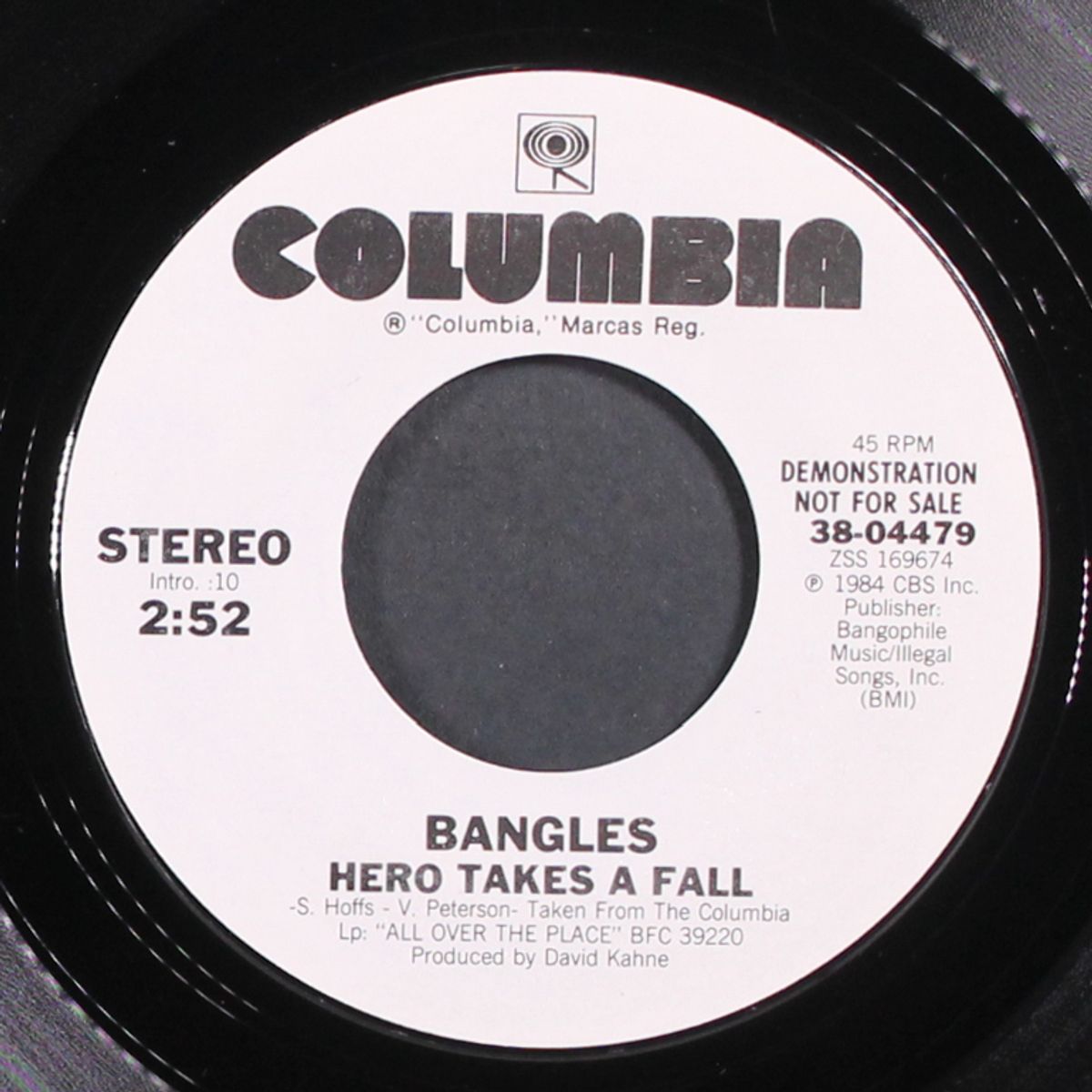 hero takes a fall / same by BANGLES