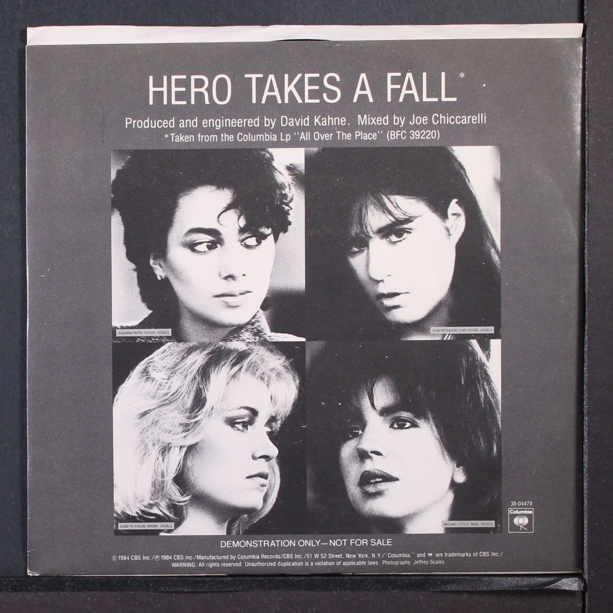 hero takes a fall / same by BANGLES