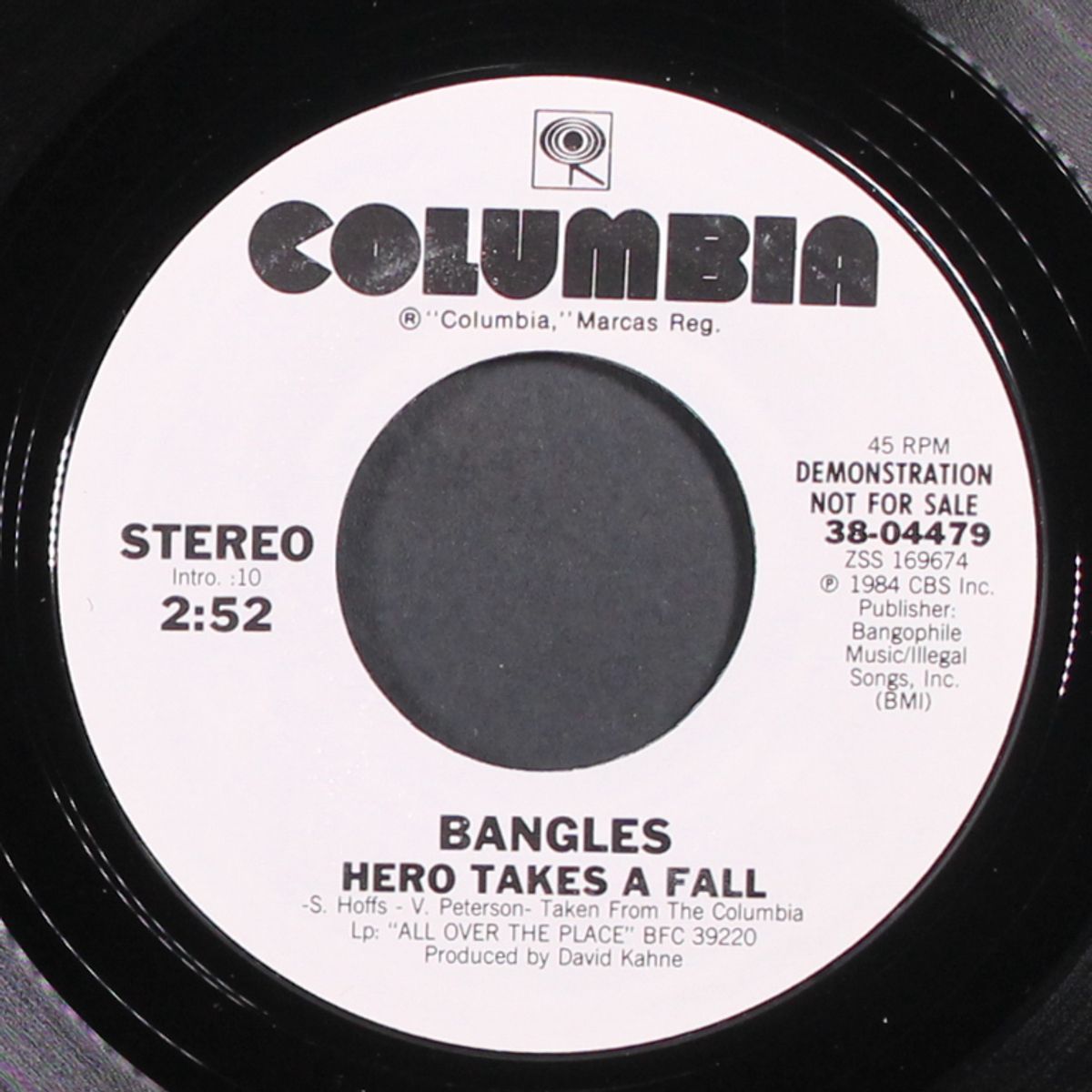 hero takes a fall / same by BANGLES