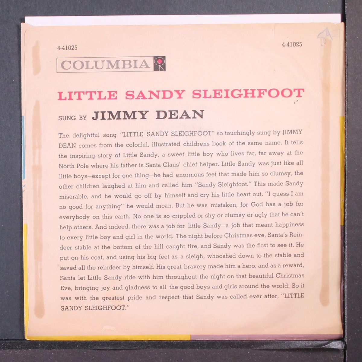 little sandy sleighfoot by JIMMY DEAN
