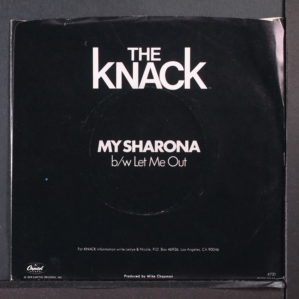 my sharona / let me out by KNACK