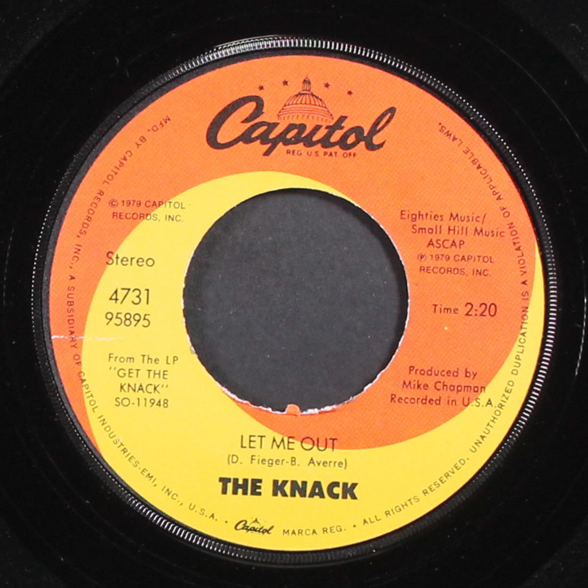 my sharona / let me out by KNACK