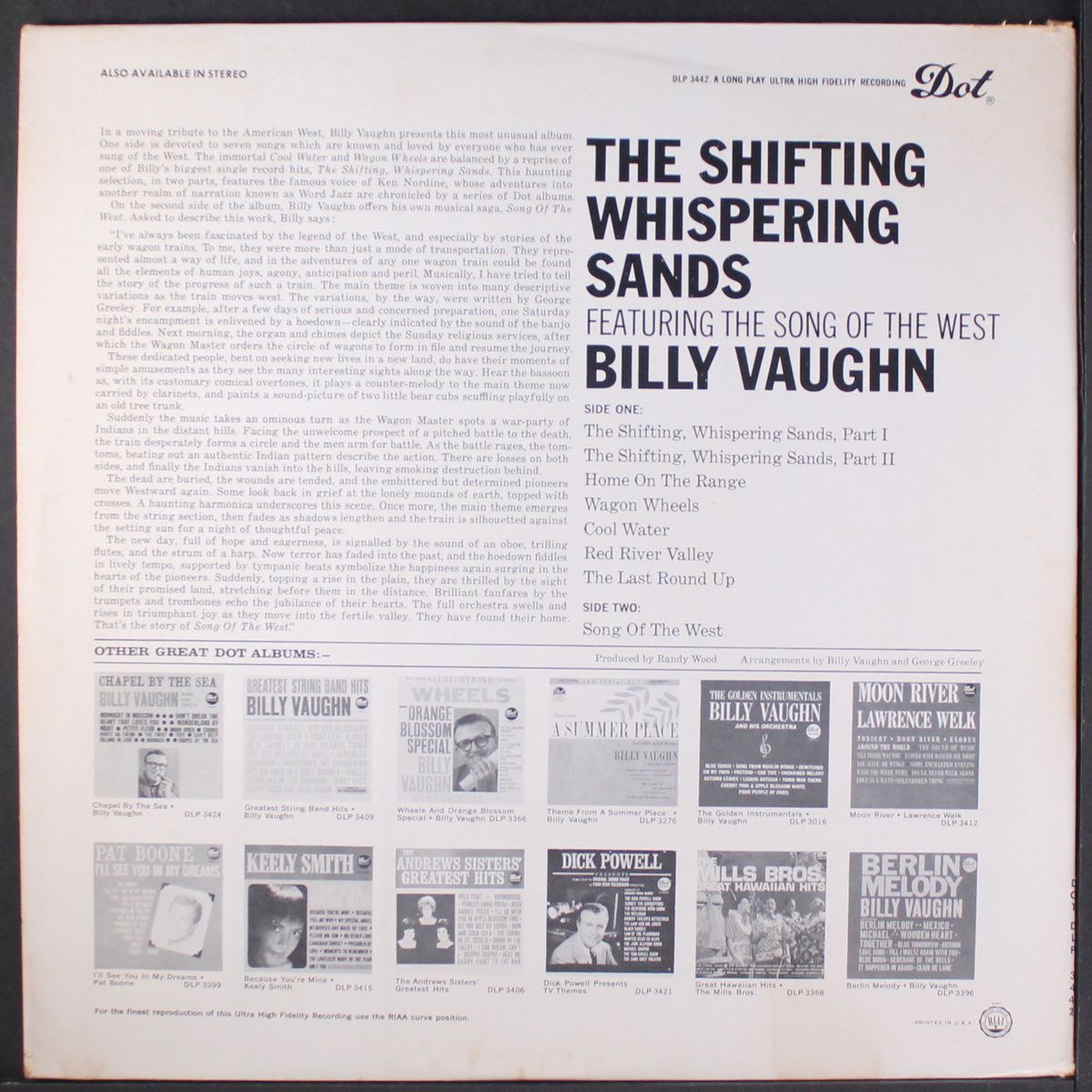 the shifting whispering sands by BILLY VAUGHN