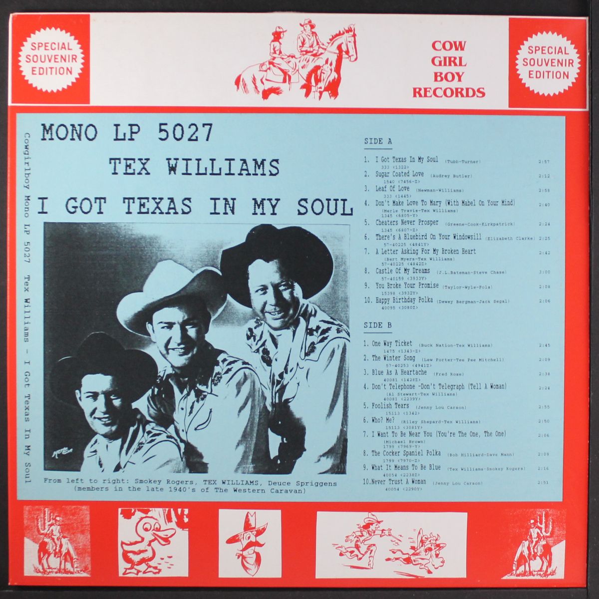 i got texas in my soul by TEX WILLIAMS