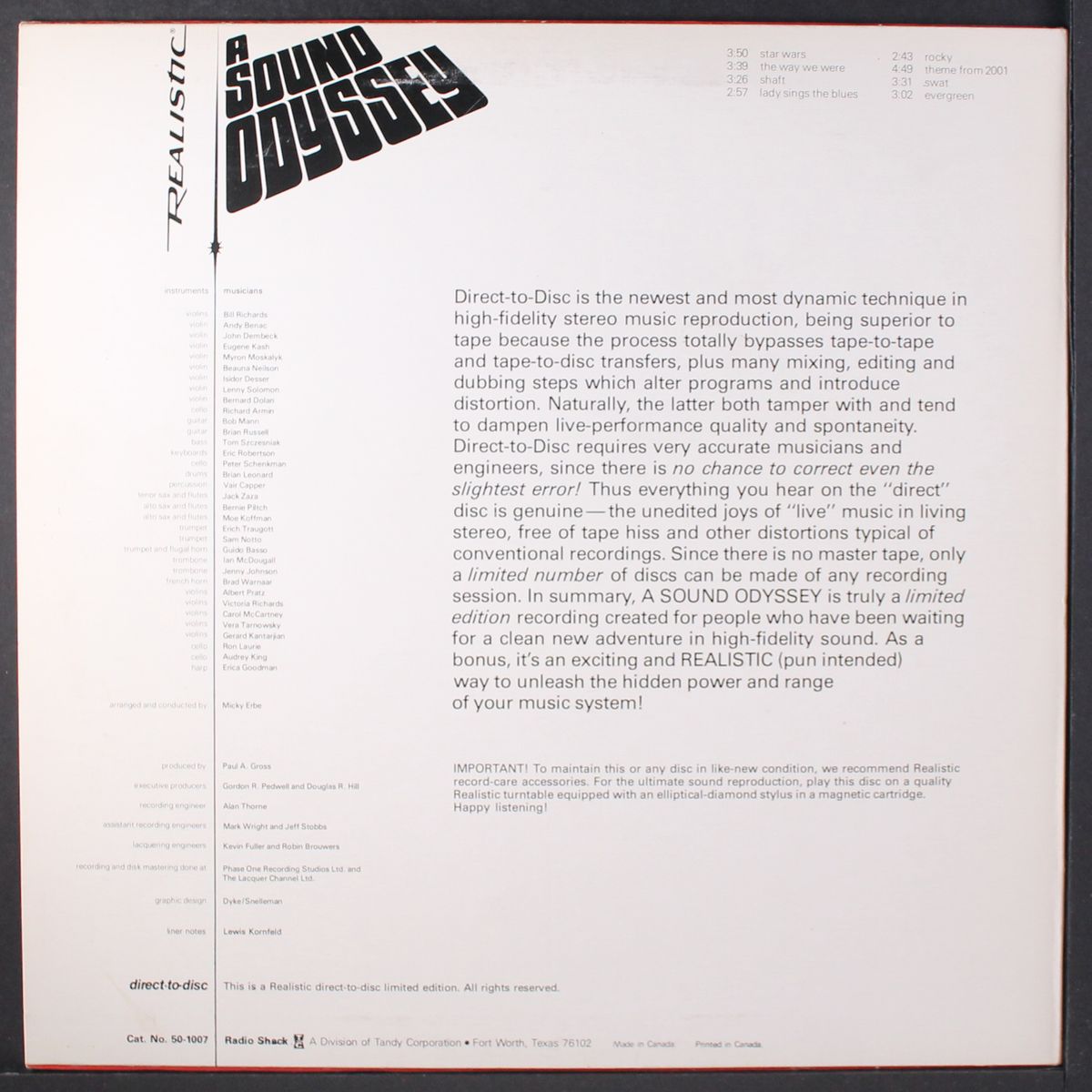 a sound odyssey by DIRECT TO DISC