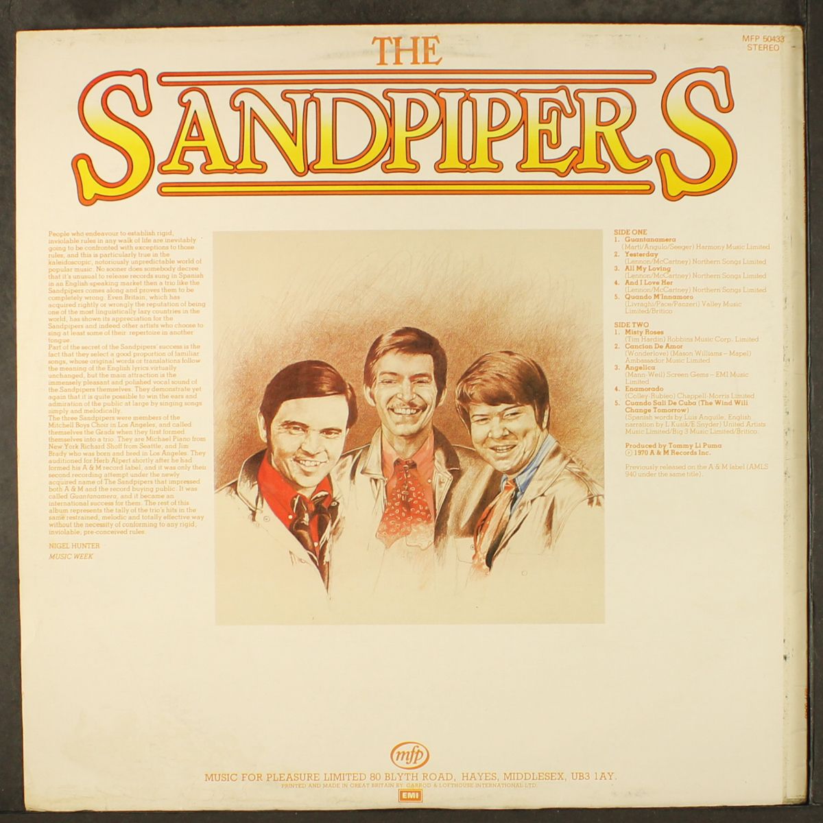greatest hits by SANDPIPERS
