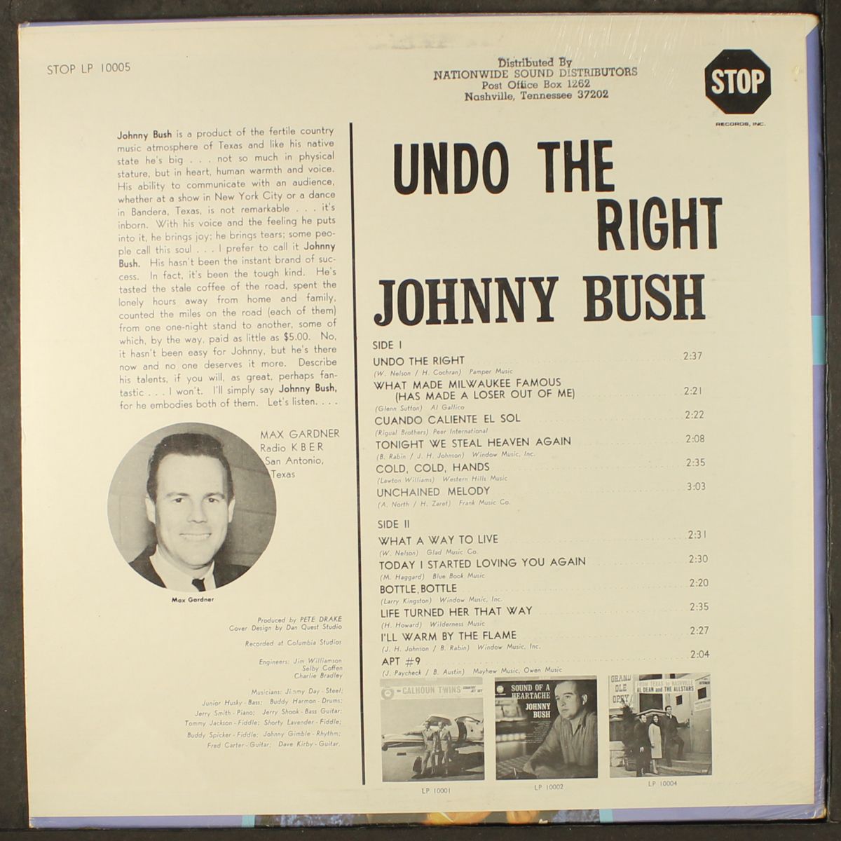 undo the right by JOHNNY BUSH