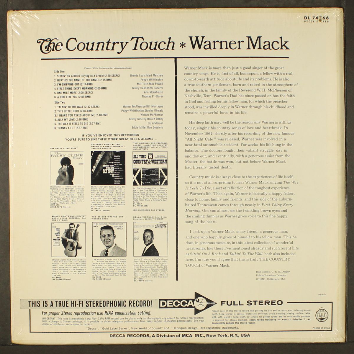 the country touch by WARNER MACK