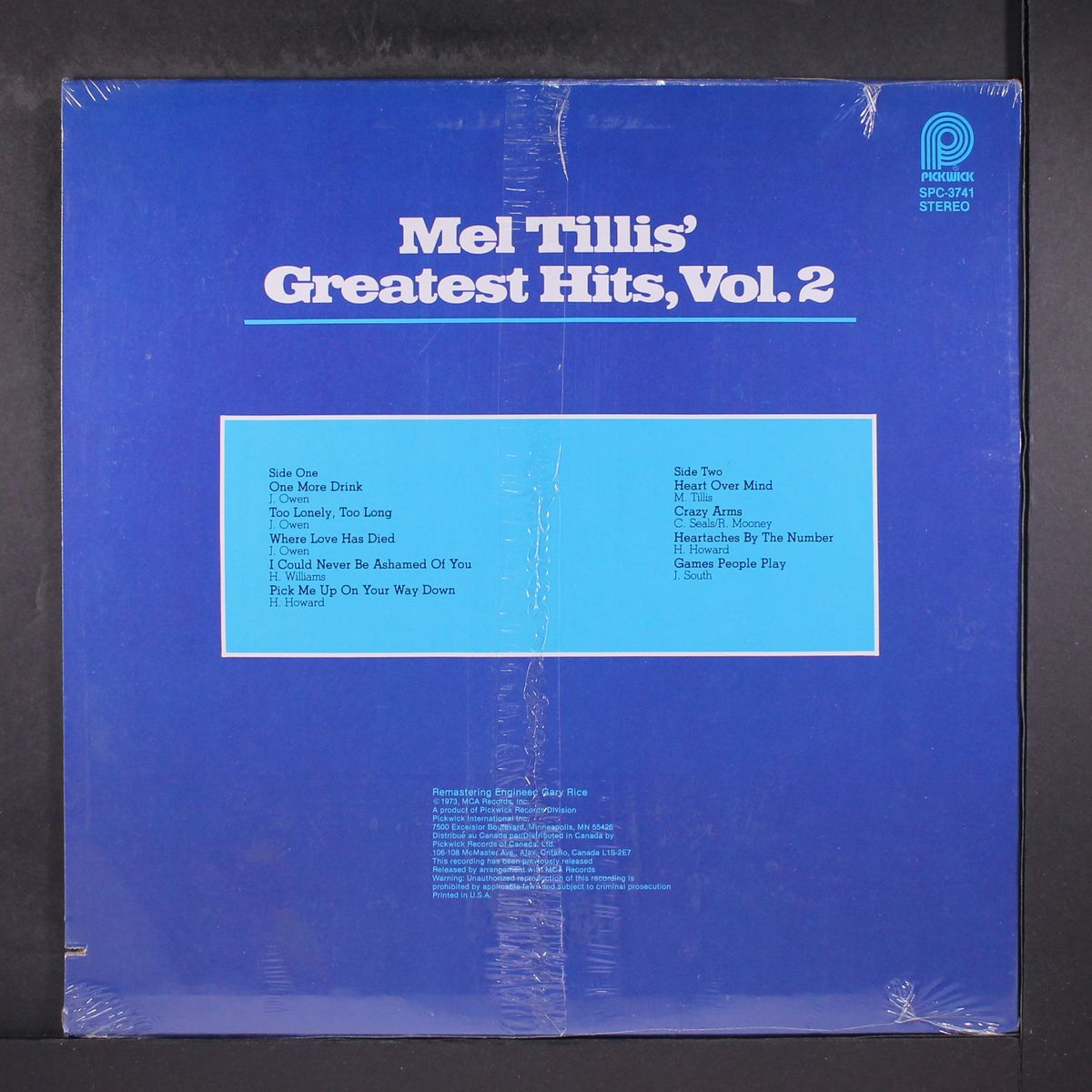 greatest hits, vol. 2 by MEL TILLIS