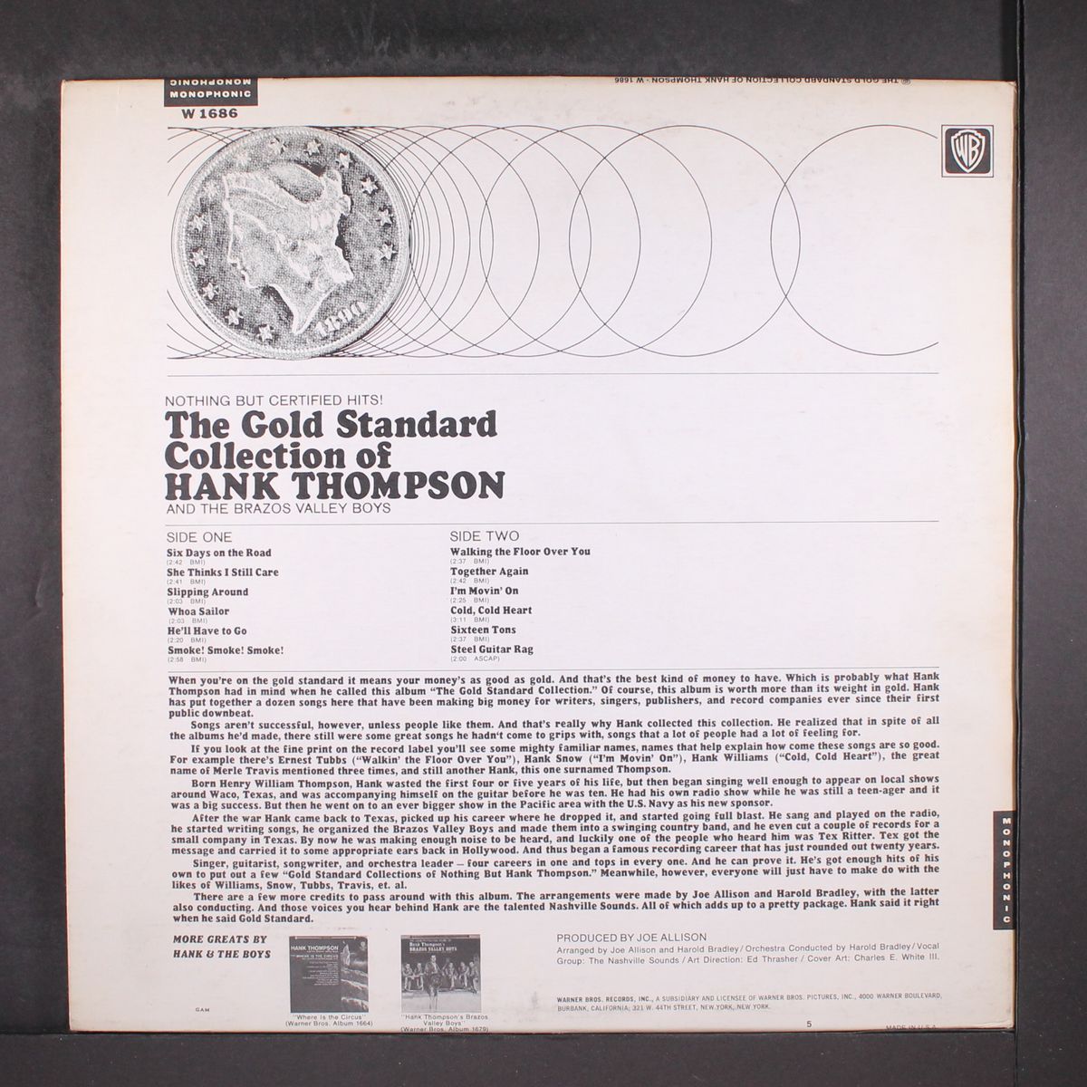 the gold standard collection of by HANK THOMPSON