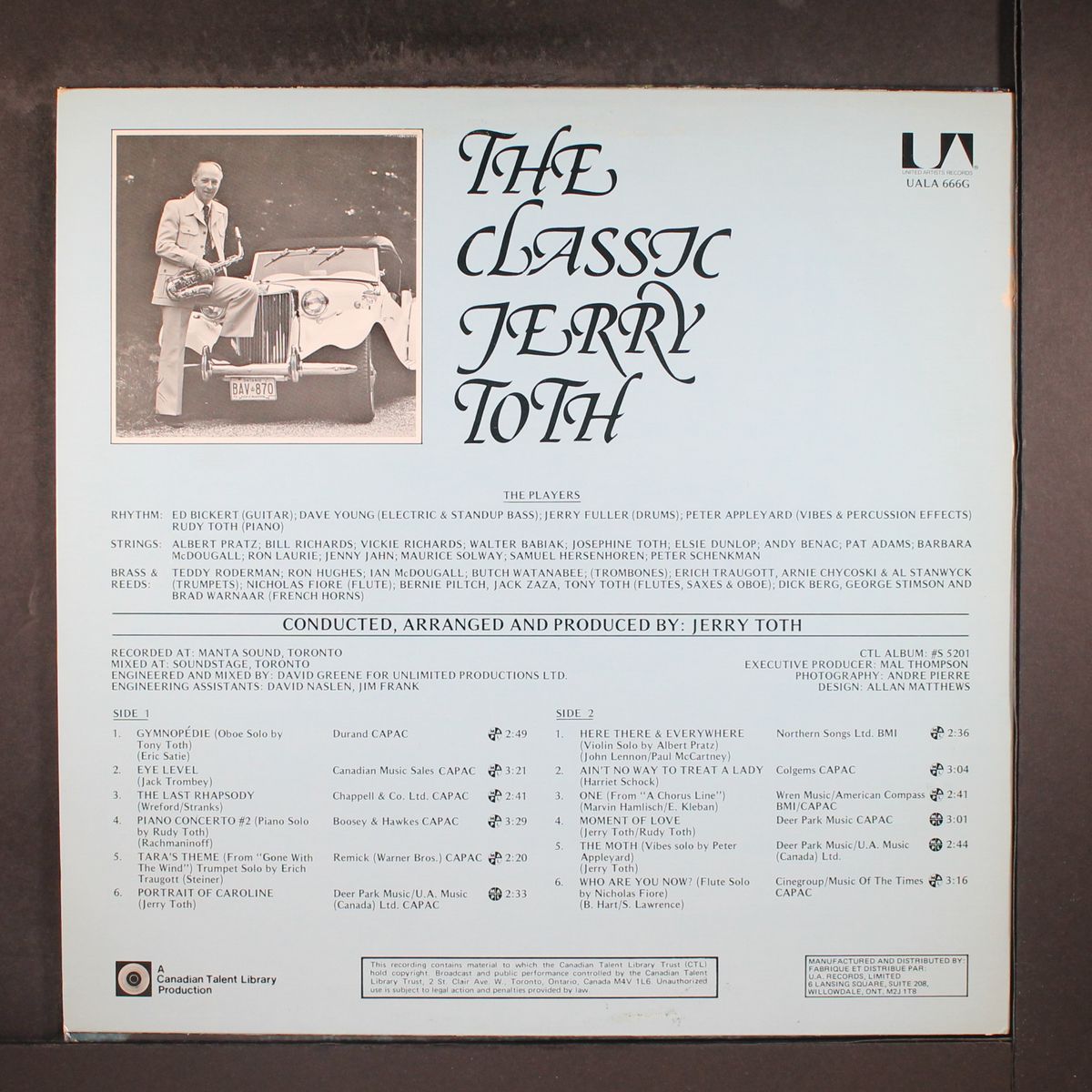 the classic by JERRY TOTH