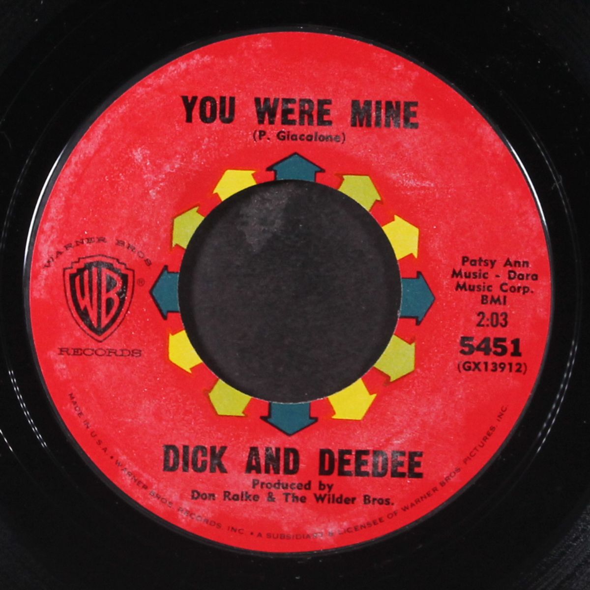 you were mine by DICK & DEEDEE