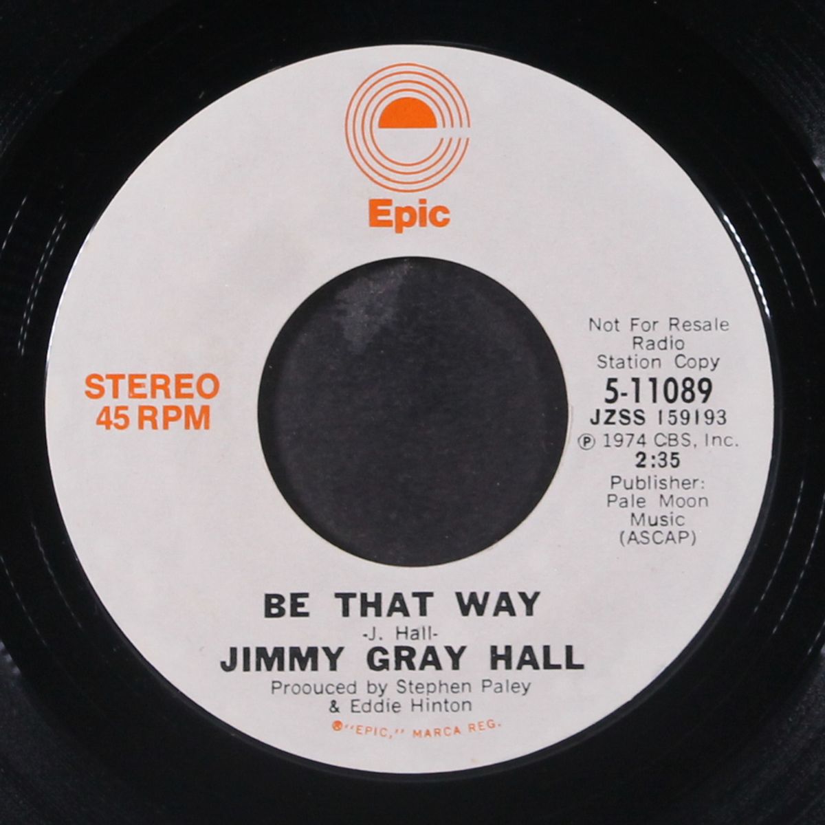 be that way by JIMMY GRAY HALL