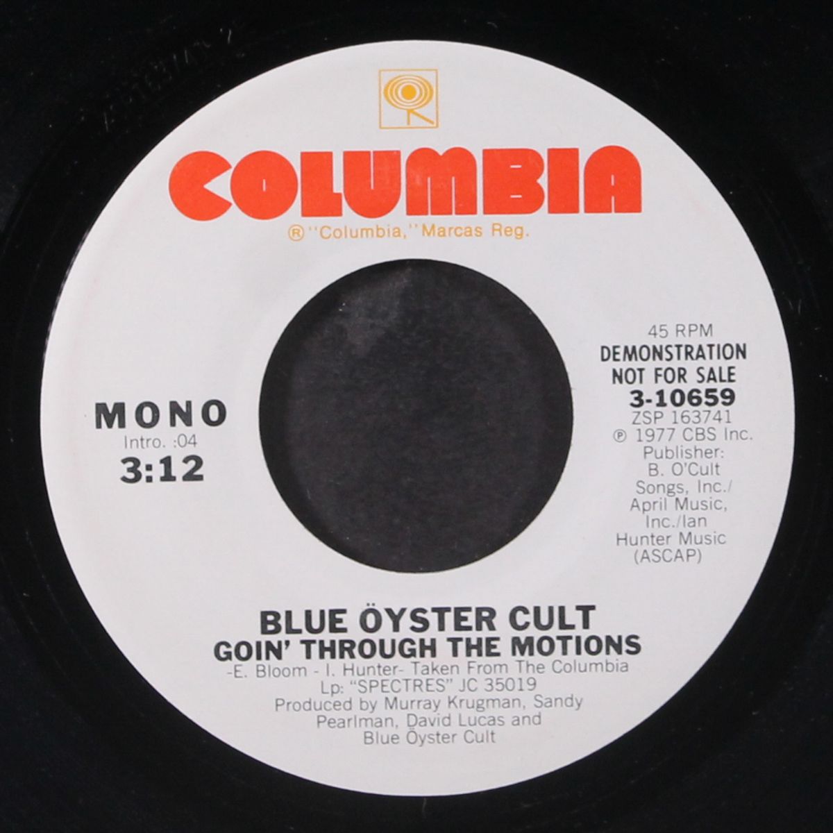 goin' through the motions / mono by BLUE OYSTER CULT