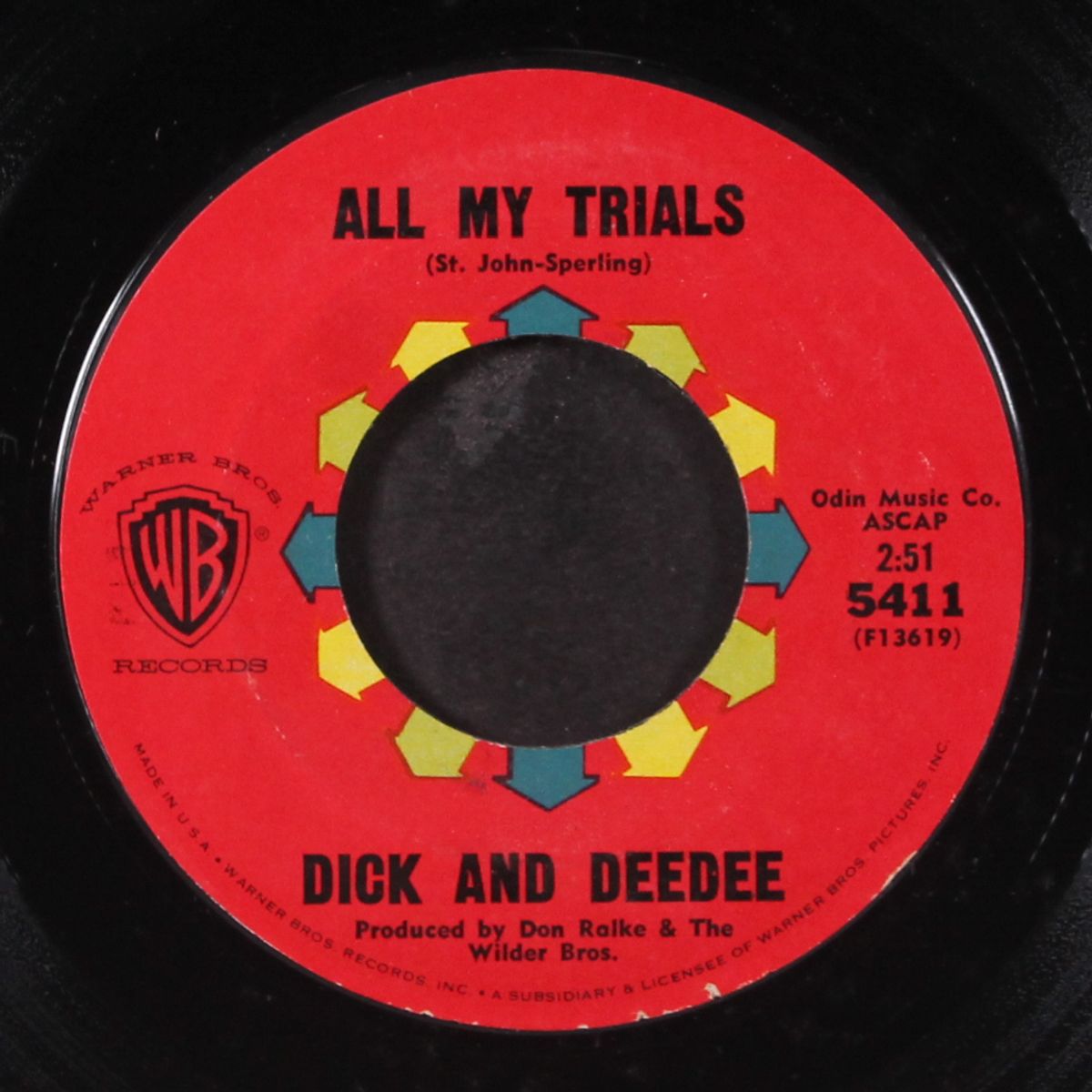 don't think twice, it's all right by DICK AND DEEDEE