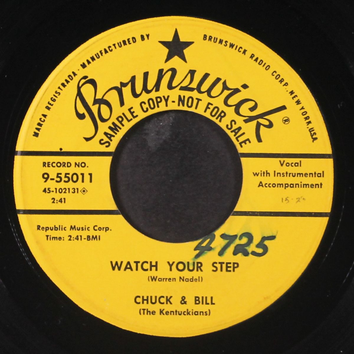 way out there / watch your step by CHUCK & BILL