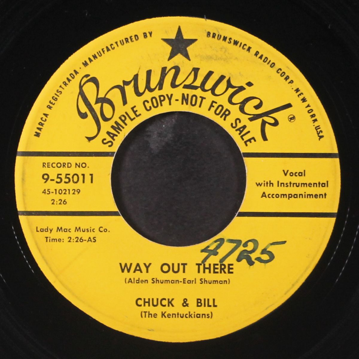 way out there / watch your step by CHUCK & BILL
