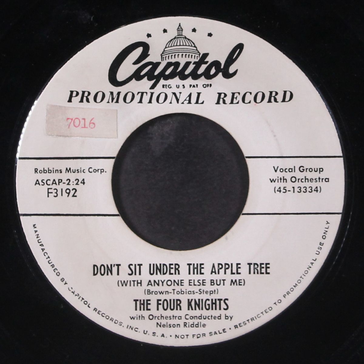 believing you / don't sit under the apple tree by FOUR KNIGHTS