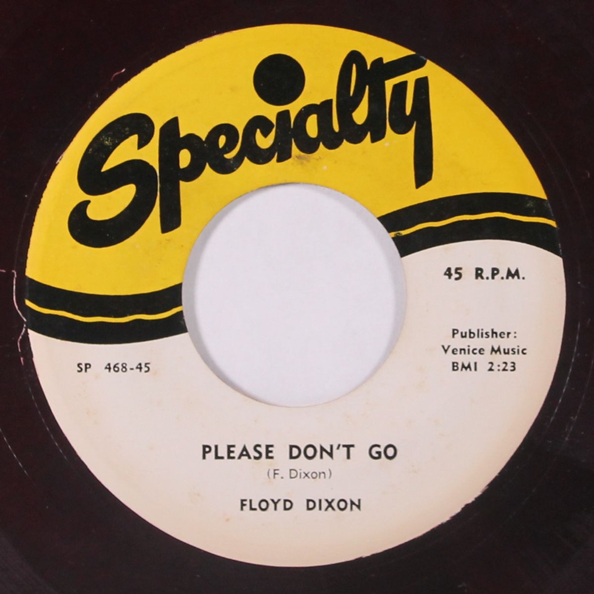 hard living alone / please don't go by FLOYD DIXON