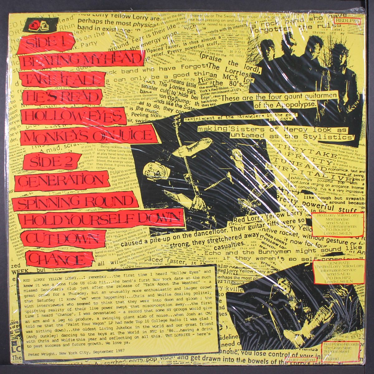 smashed hits by RED LORRY YELLOW LORRY