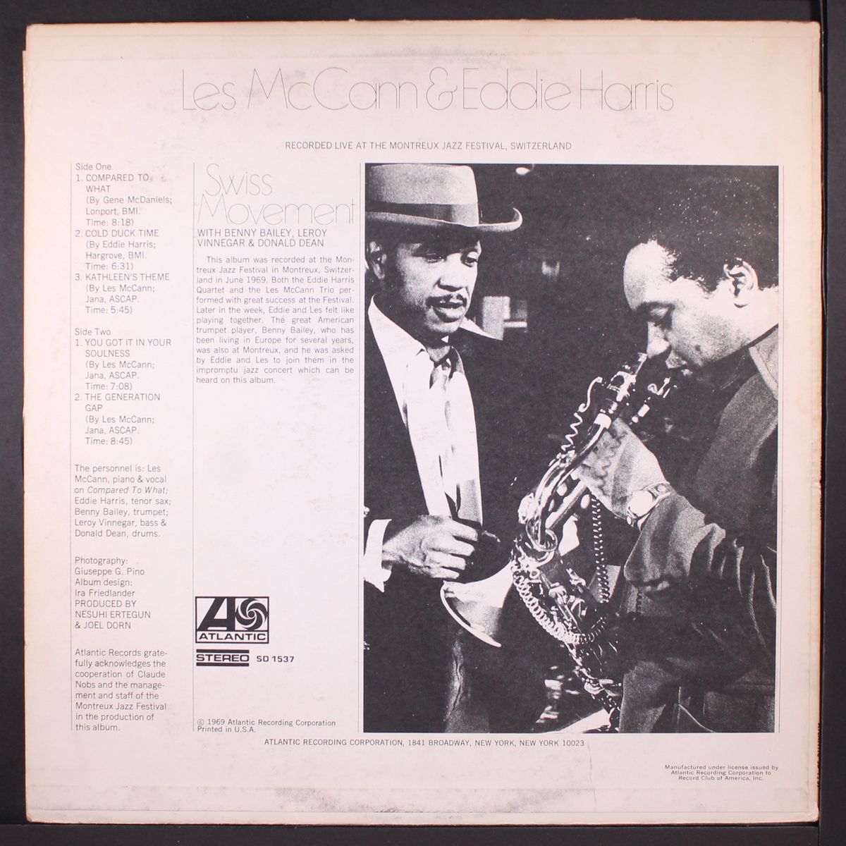 swiss movement by LES MCCANN & EDDIE HARRIS