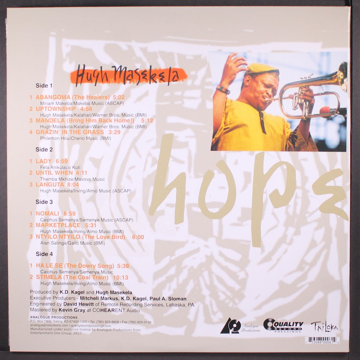 hope by HUGH MASEKELA