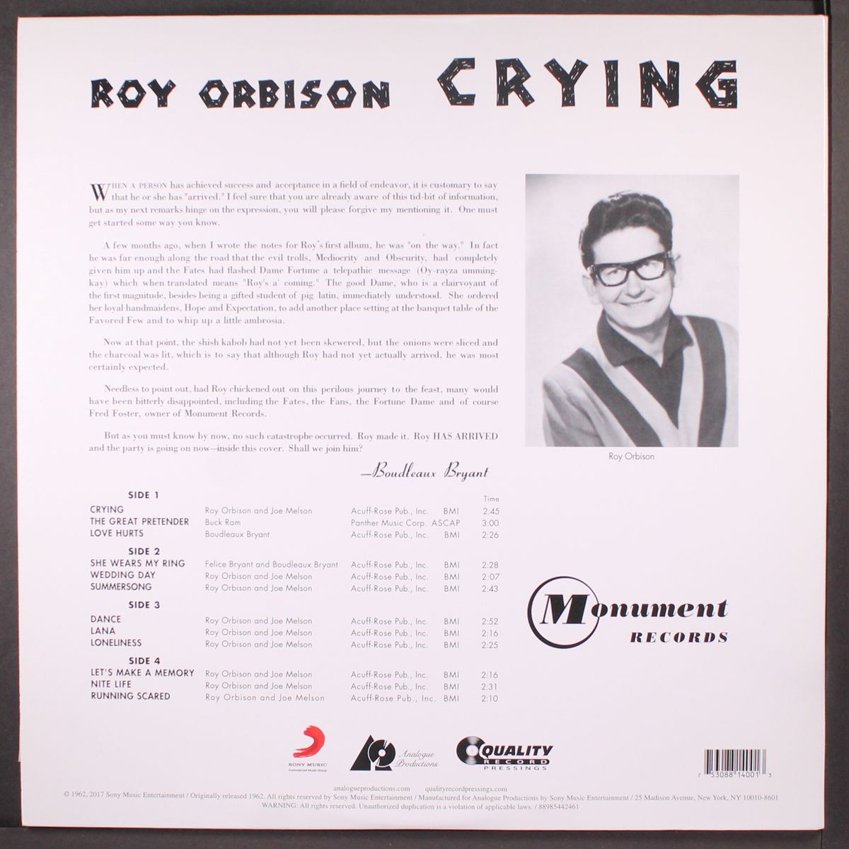 crying by ROY ORBISON