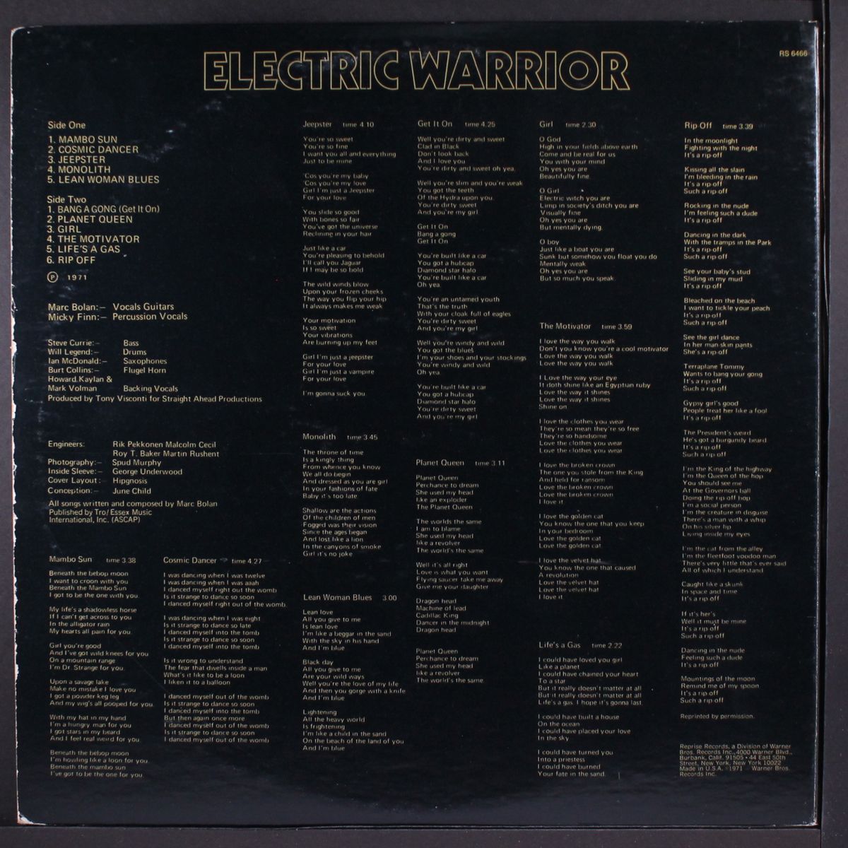 electric warrior by T. REX