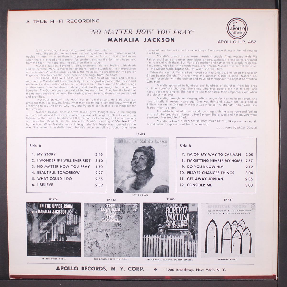 no matter how you pray by MAHALIA JACKSON