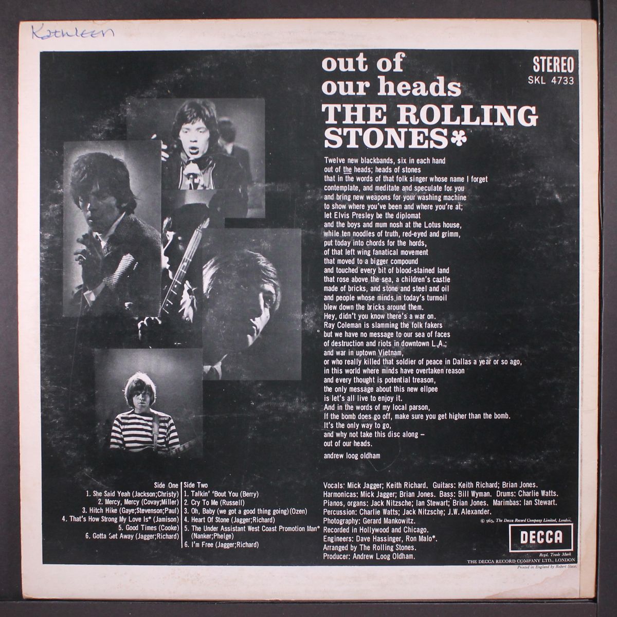 out of our heads by ROLLING STONES