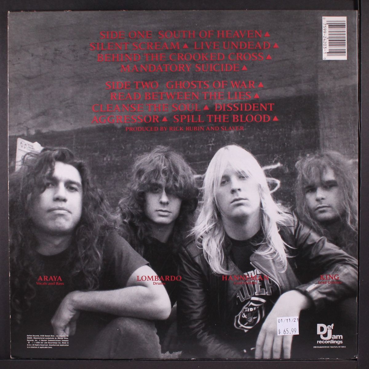 south of heaven by SLAYER