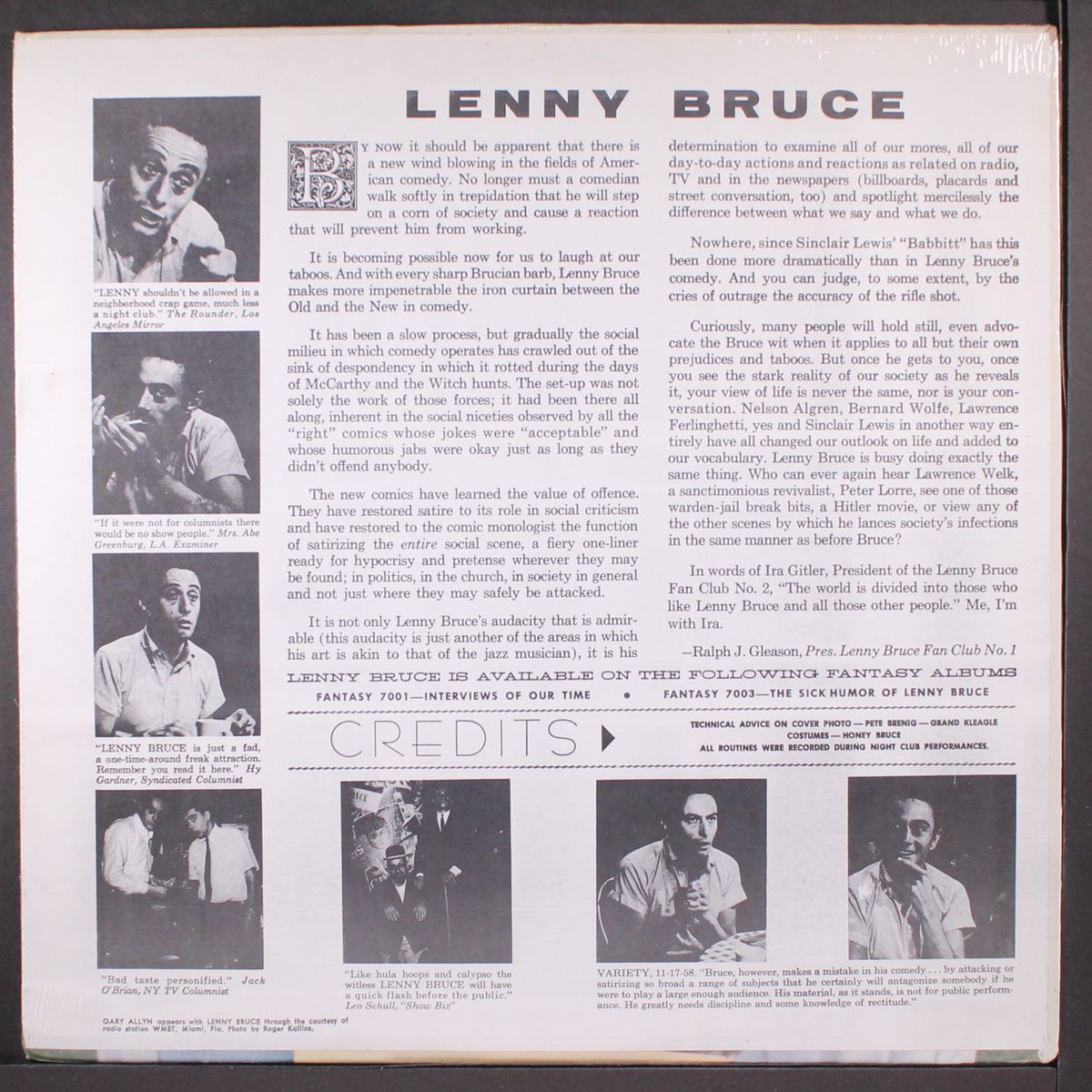 i am not a nut, elect me! by LENNY BRUCE