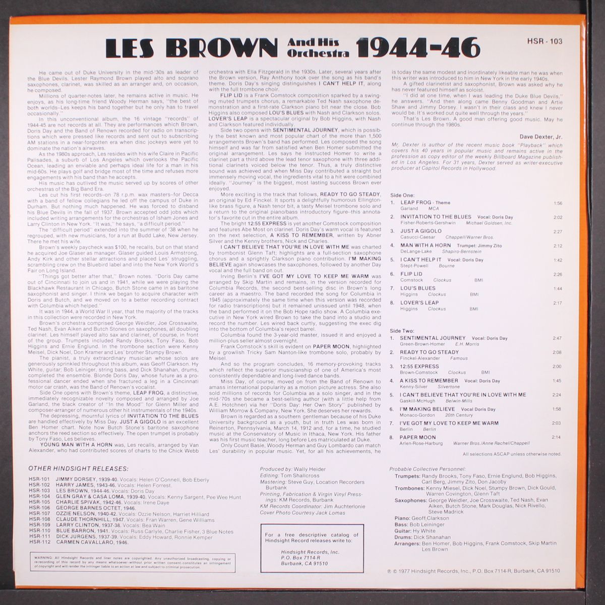 uncollected 1944-1946 by LES BROWN